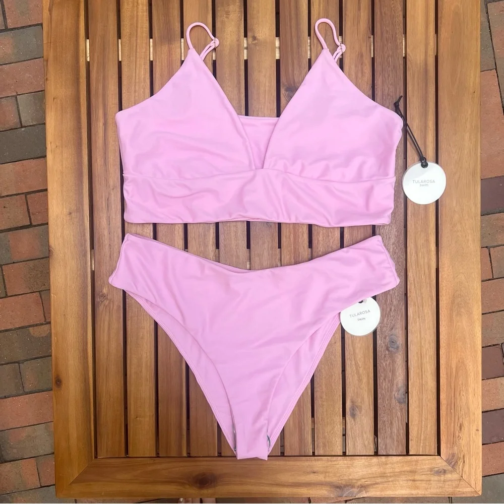 Tularosa Kyndle Bikini Set in Pastel Pink - Picture 3 of 7